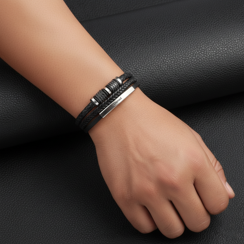 À mon Fils - Bracelet personnalisé "À jamais liés"  pour mon fils