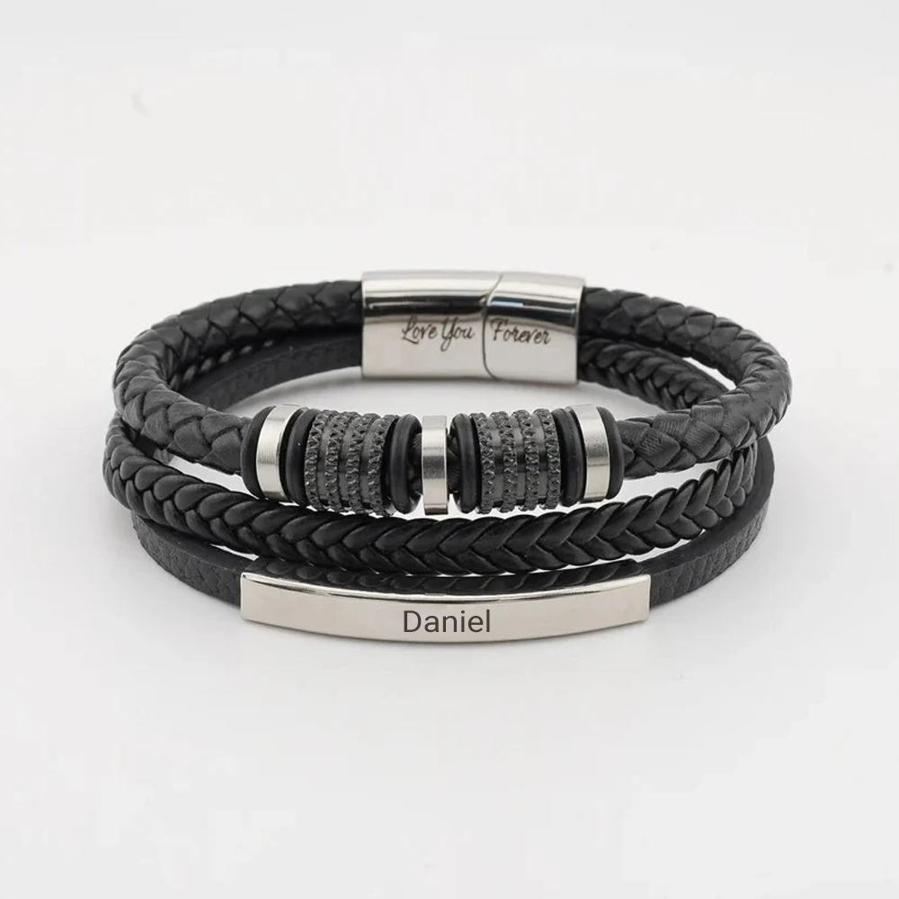 À mon Fils - Bracelet personnalisé "À jamais liés"  pour mon fils