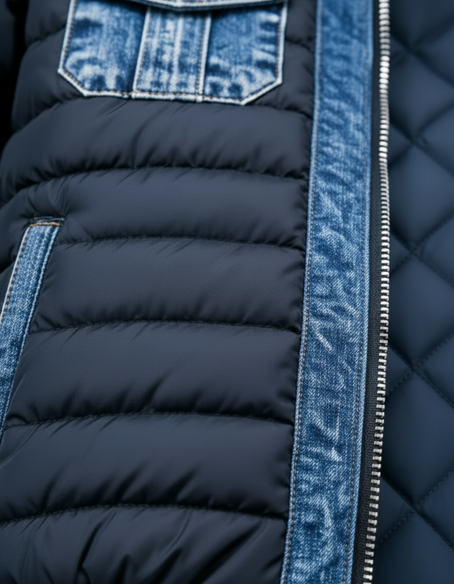 Varized™ | VESTE MATELASSÉE HYBRIDE EN DENIM